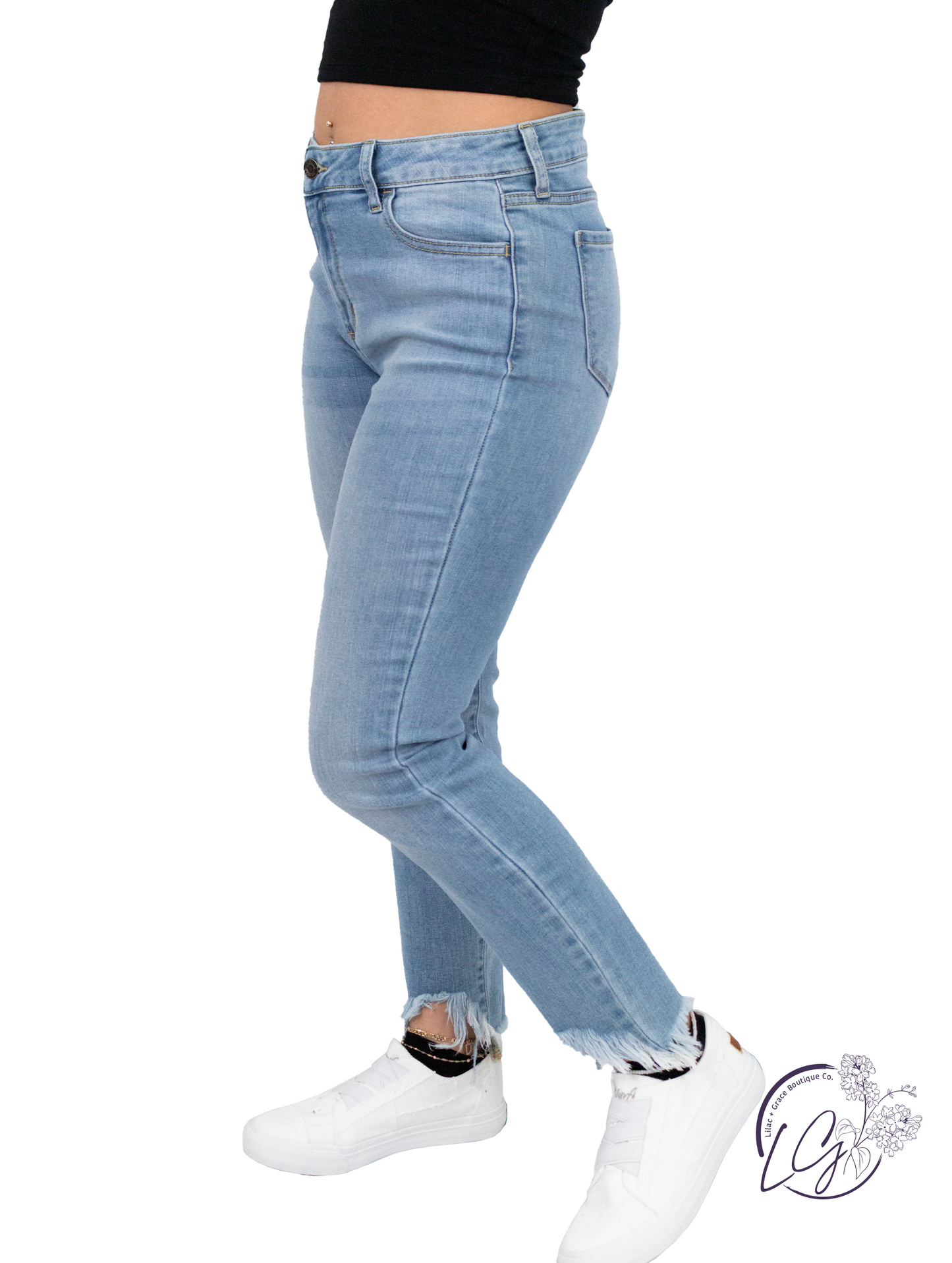 Amy Mid-Rise Crop Skinny by Cello Jeans