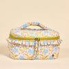 Ruffled Glam & Go Quilted Cosmetic Bag