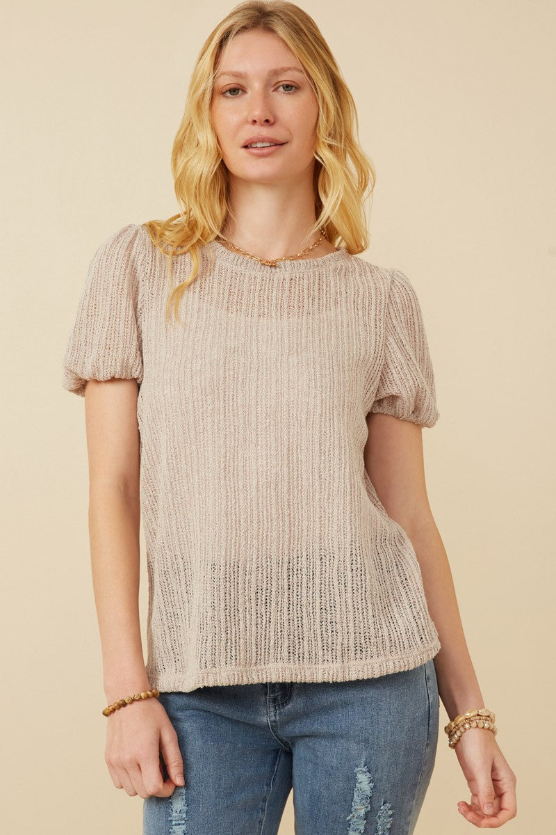 Soft Sculpt Puff Top