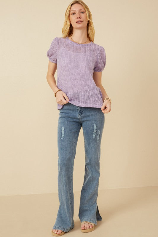 Soft Sculpt Puff Top