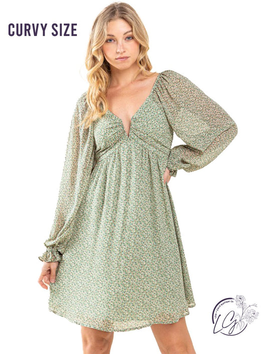 Curvy Serene Symphony Sweetheart Dress