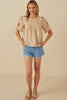 Pintuck Petal Top