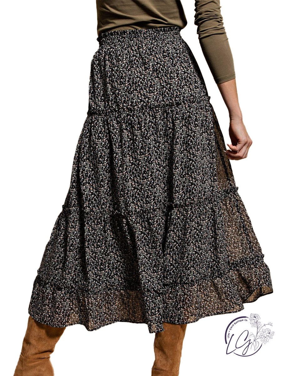 Dreamy Drapes Chiffon Tiered Skirt