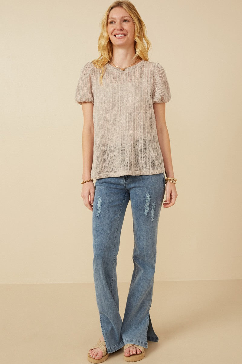 Soft Sculpt Puff Top