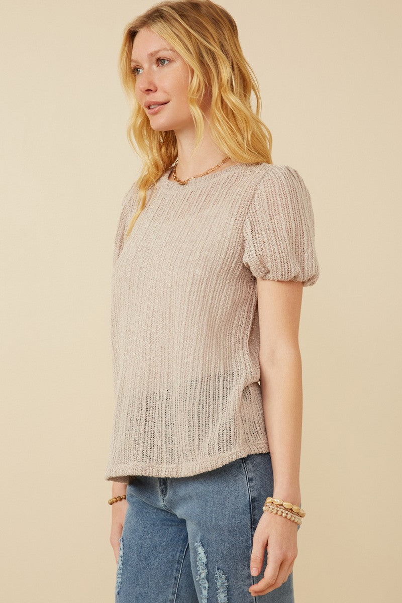 Soft Sculpt Puff Top