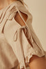 Pintuck Petal Top