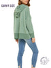 Curvy Gentle Drift Hooded Sweater