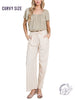 Curvy Airy Elegance Wide-Leg Trousers