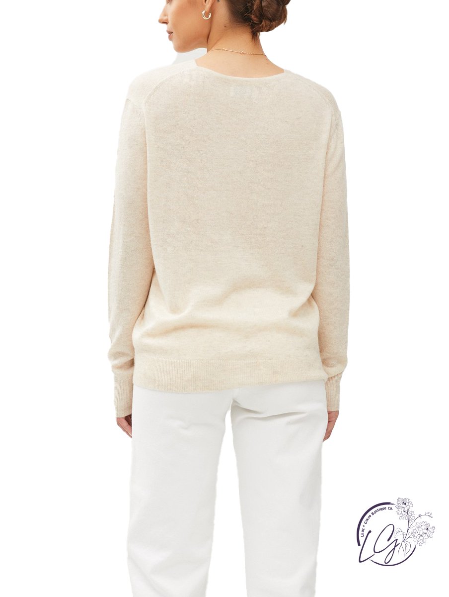 Chic Comfort Deep V Sweater