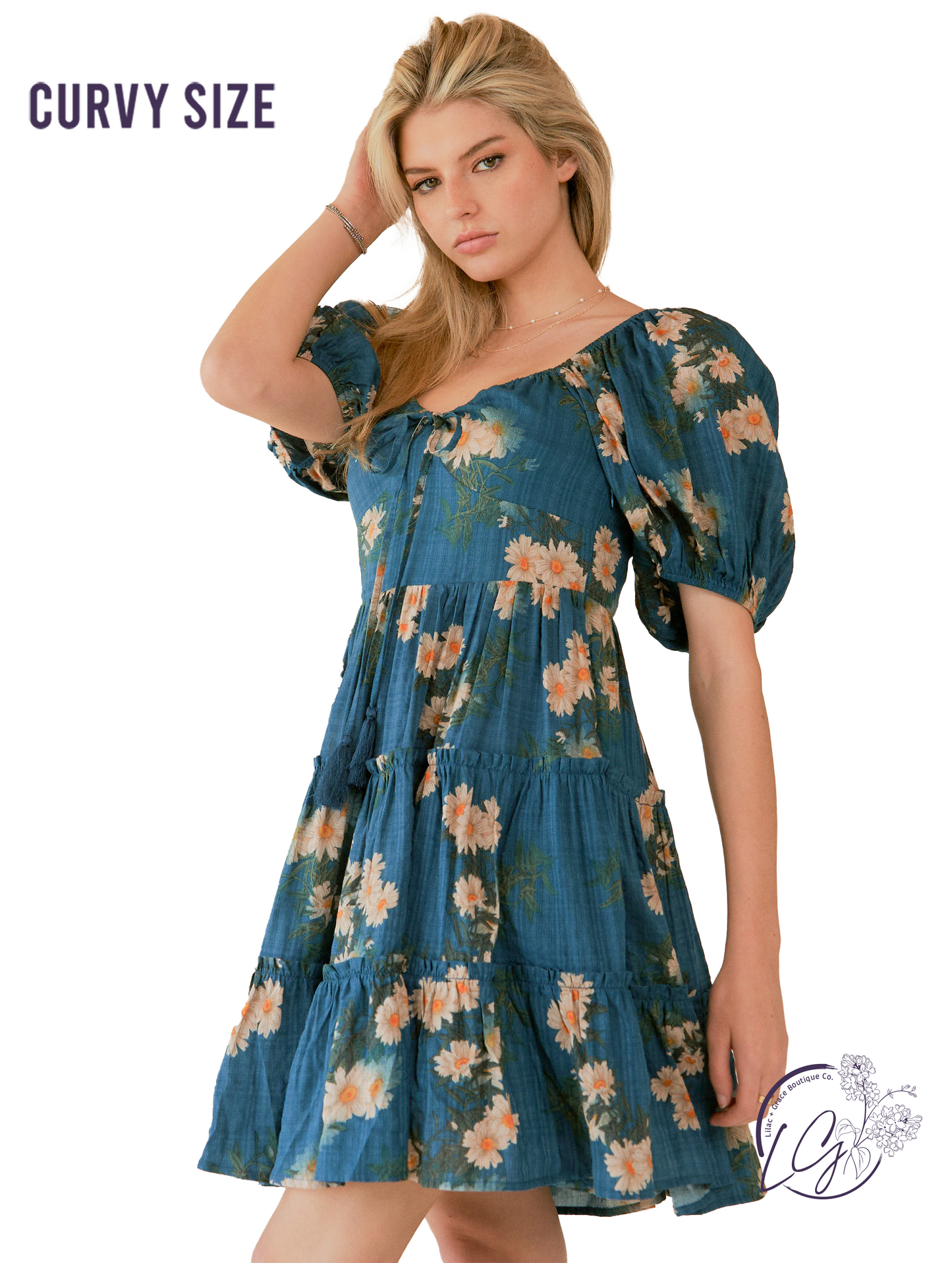 Curvy Peace Around Us Short Dress