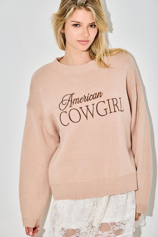 Desert Rose Cowgirl Sweater