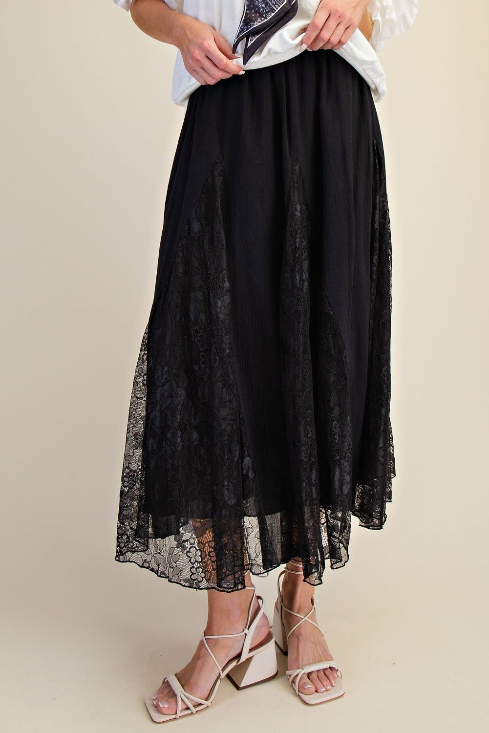 Rosewood Lace Maxi Skirt