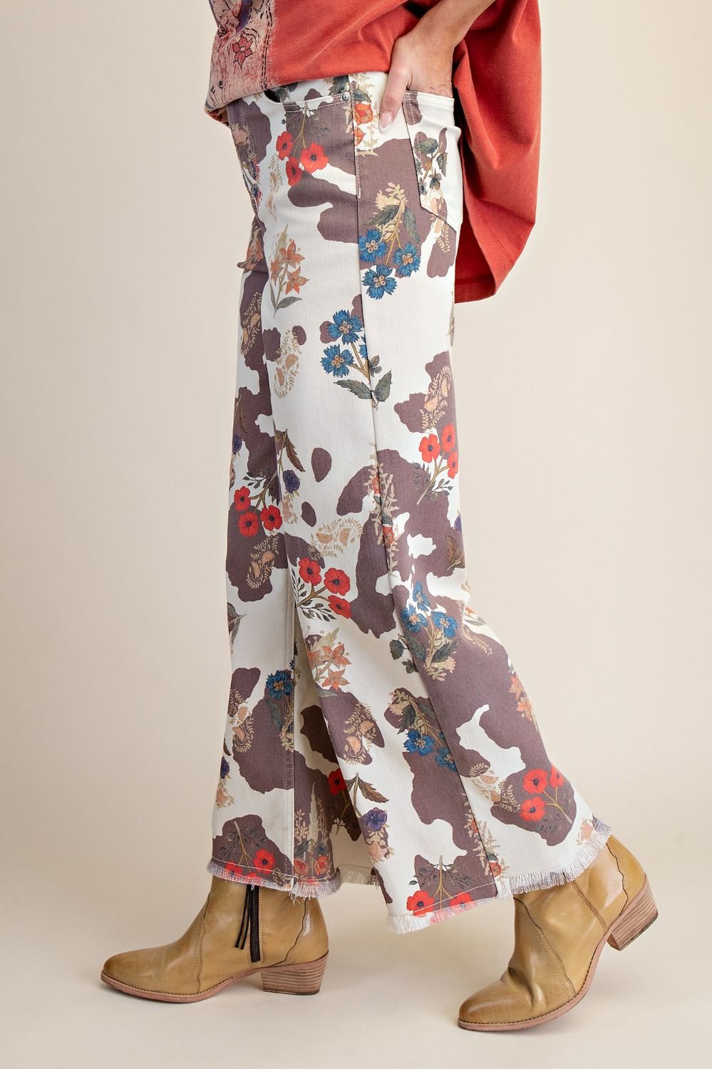 Western Wildflower Wide Leg Pants