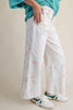 Floral Charm Twill Pants