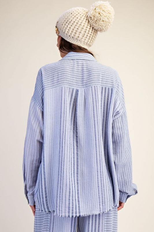 Saltwater Stripe Button Up