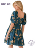 Curvy Peace Around Us Short Dress