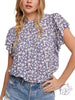 All In Good Time Ruffled Blouse Top