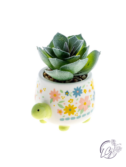 Shaped Succulent Pot Turtle