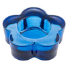 Glass flower tea light holder