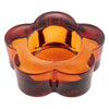 Glass flower tea light holder