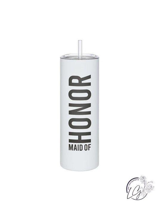 Matte Skinny Tumbler - Maid of Honor