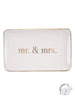 Gold Mr. & Mrs. Trinket Tray