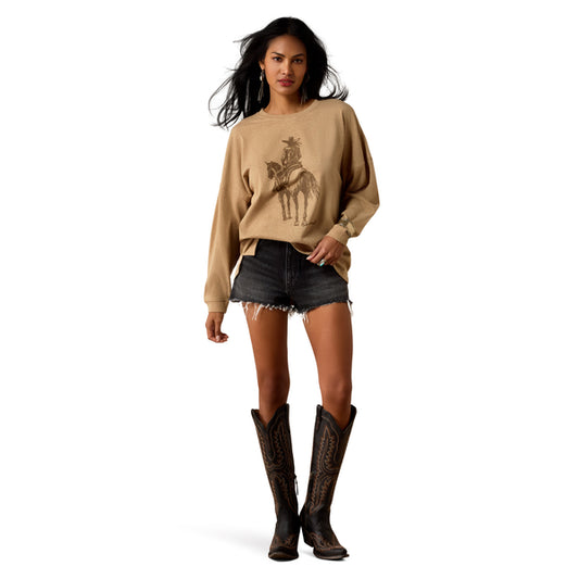 Ariat Canvas Oversized Long Sleeve T-Shirt