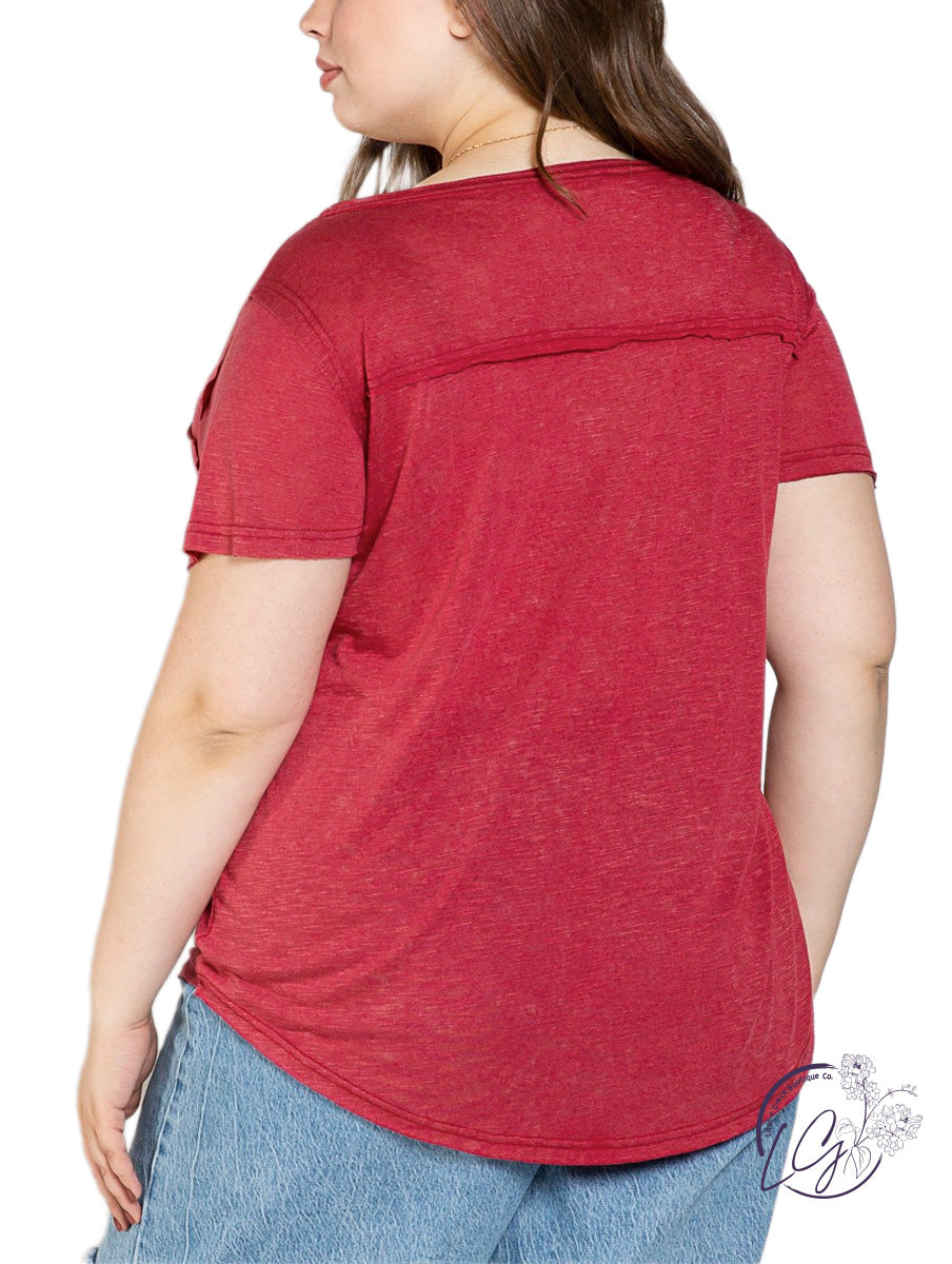 Curvy Basic Needs Short Sleeve Tee