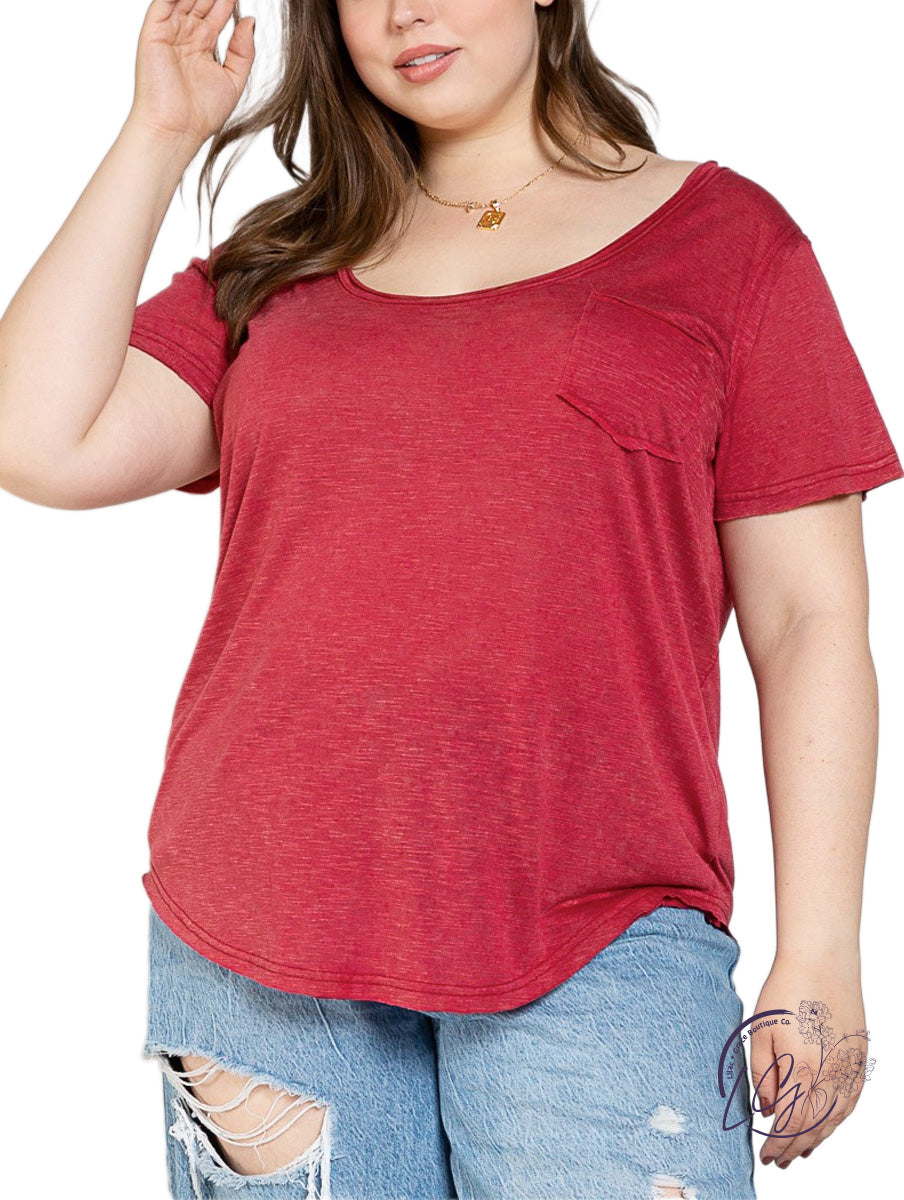 Curvy Basic Needs Short Sleeve Tee