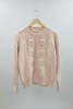 Rosy Cable Sweater