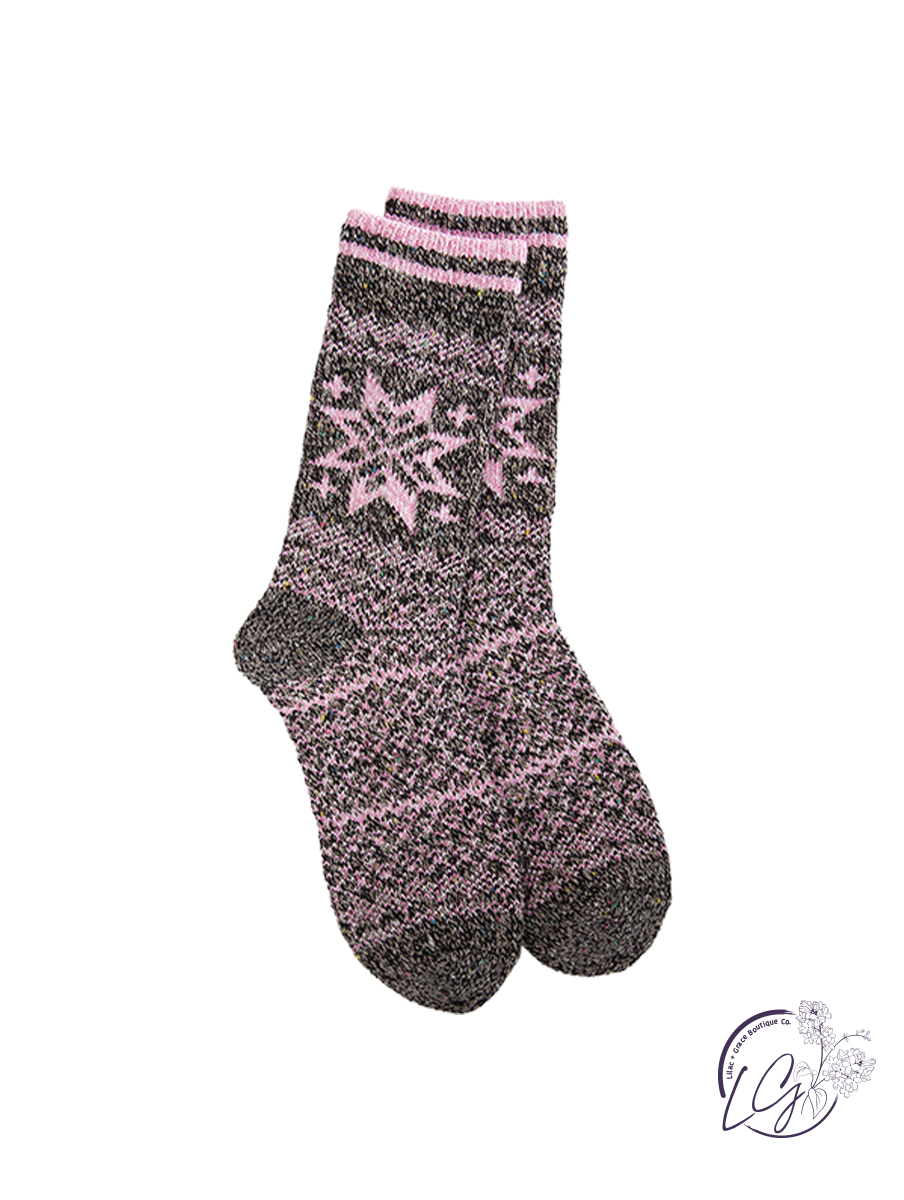 Multi Colored Cozy Crew Socks