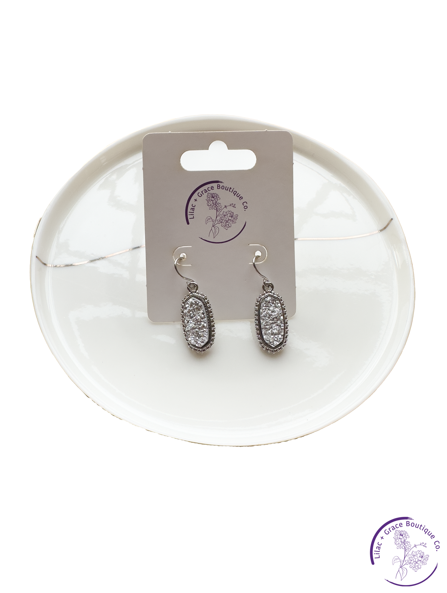 Small Drop Oval Earrings