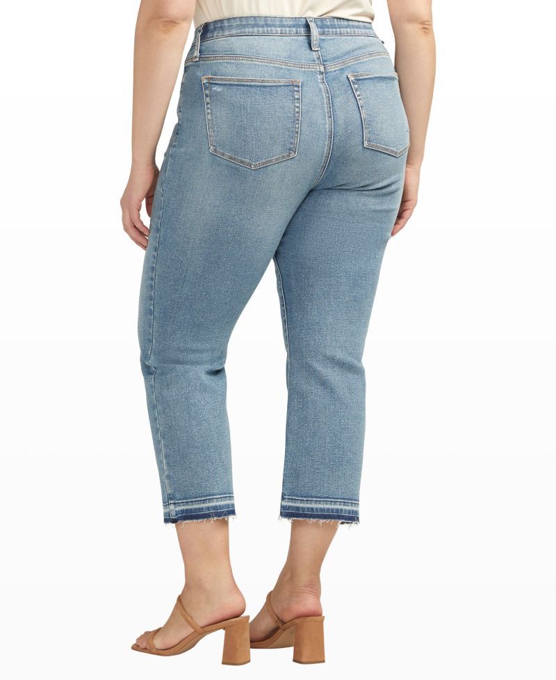 Curvy Lou Mid Rise Cropped Bootcut by Silver Jeans