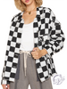 Relaxed Fit Checkered Jacket By Pol