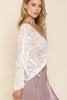 Bold Views Slouchy Pullover in Ivory