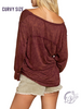 Curvy Basic Needs Long Sleeve Tee