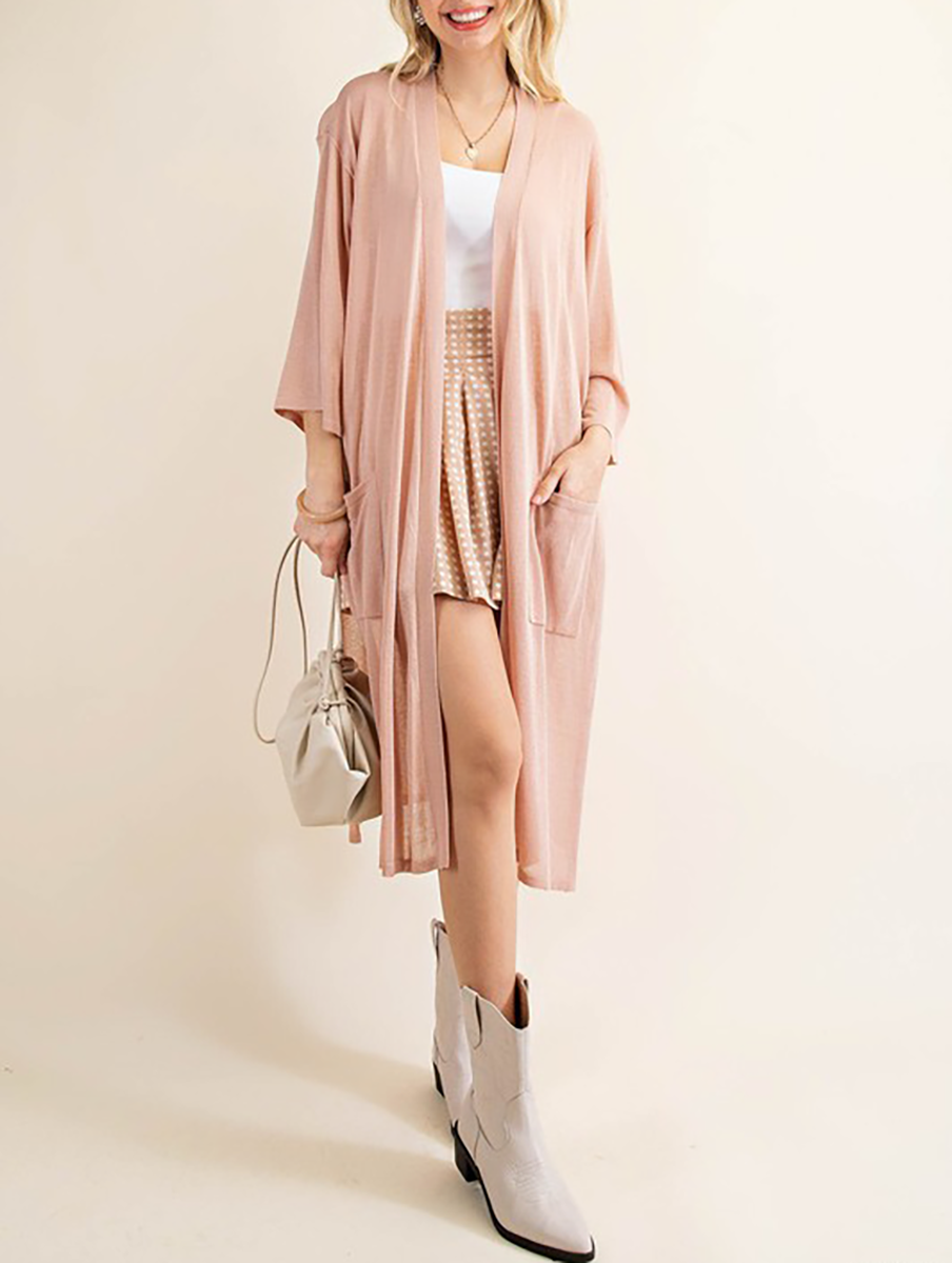 Boost The Mood Long Cardigan