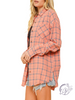 Lost With You Fringe Oversized Flannel