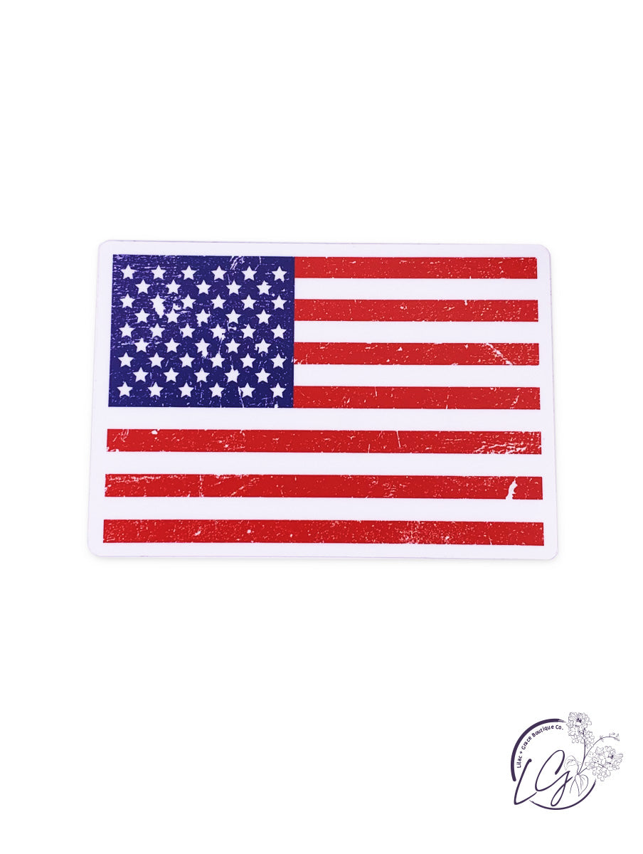 American Flag Sticker