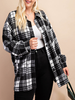 Curvy Fireside Talks Oversized Plaid Shacket