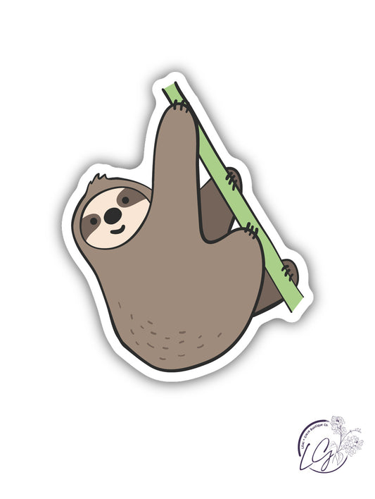 Sloth Bamboo Sticker