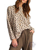 Leopard Printed Garment Dye Loose Fit