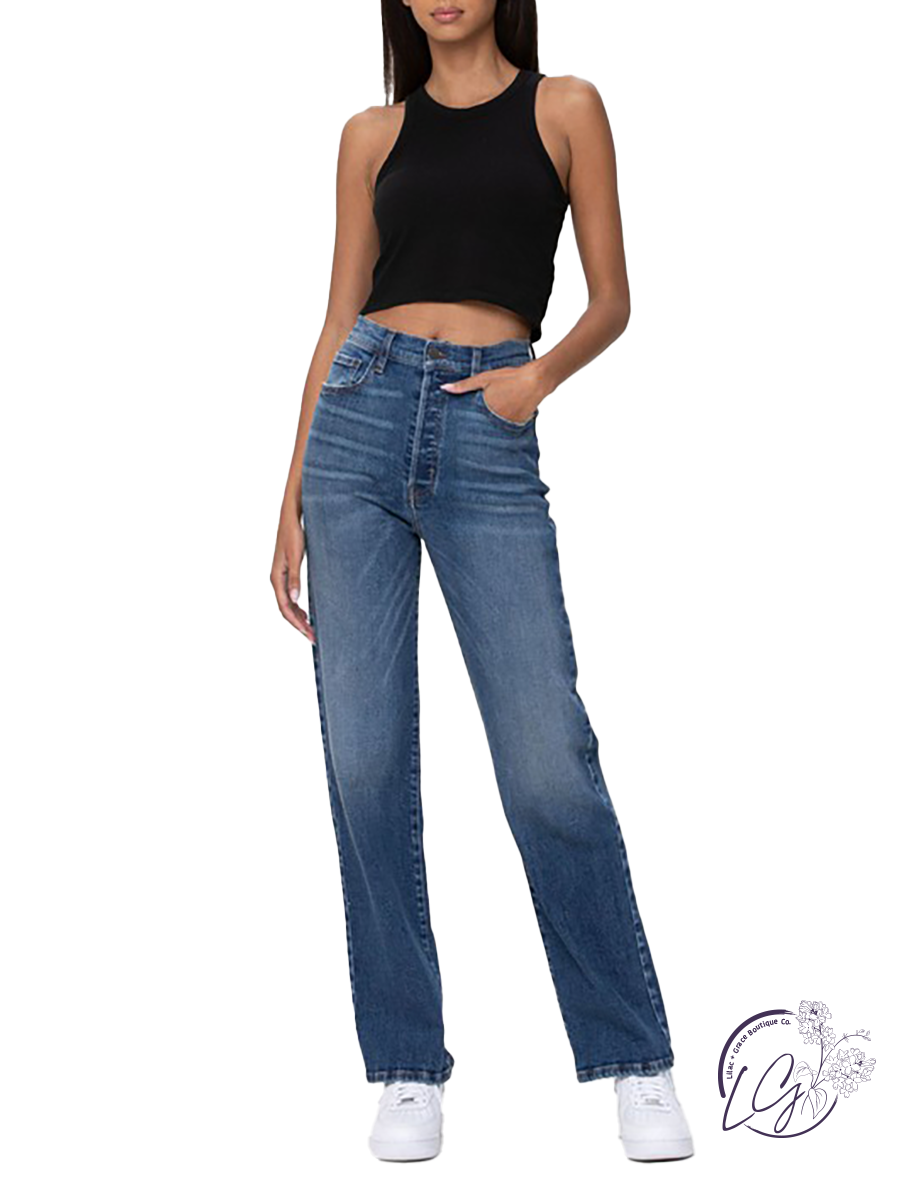 Beth High-Rise Classic Dad Jean by Cello Jeans