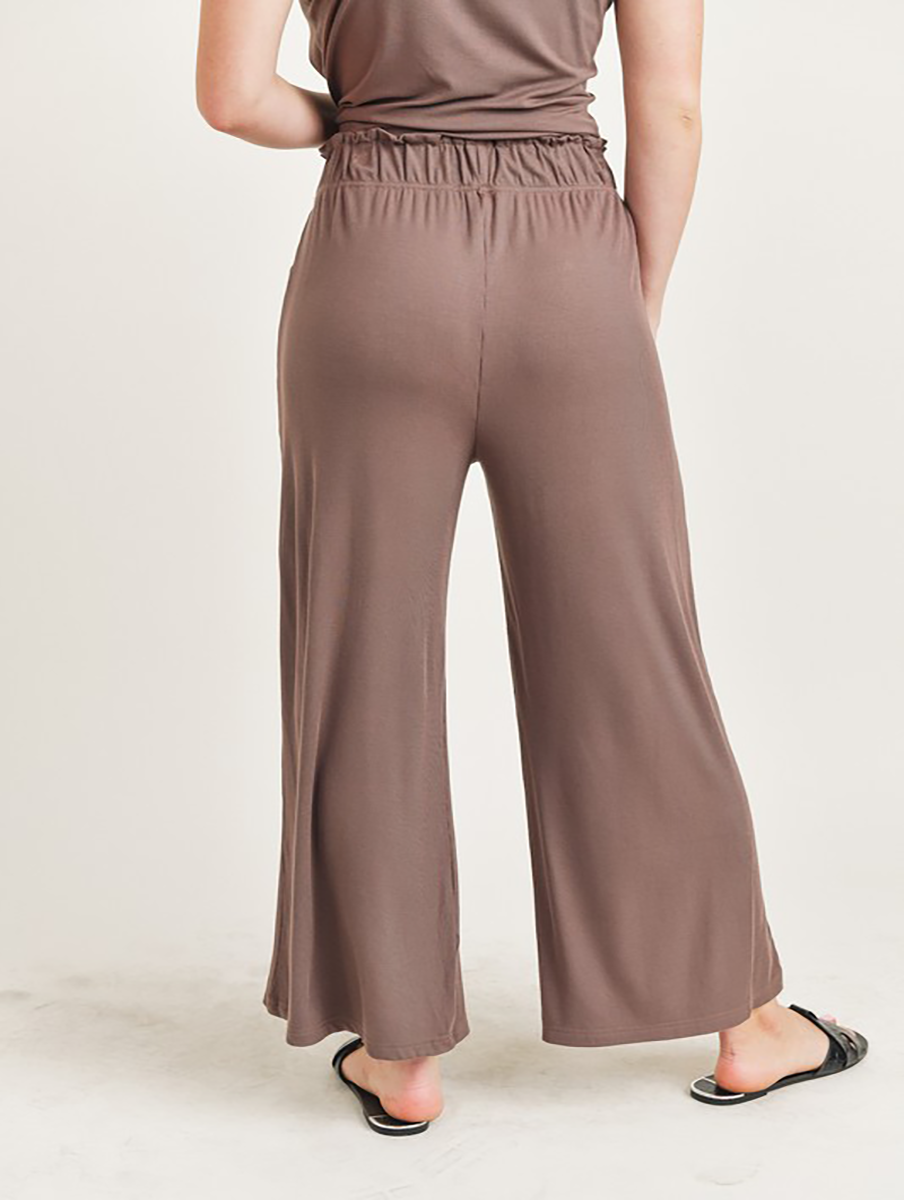 Simple Times Ribbed Wide Leg Pant