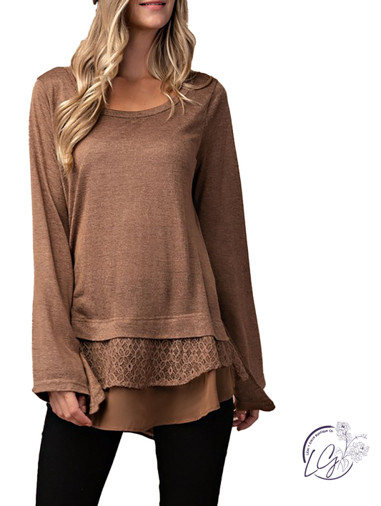 Flawless Feeling Lace Detail Long Sleeve