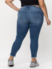 Curvy Ellie Mid-Rise Raw Hem Crop Skinny by Cello Jeans