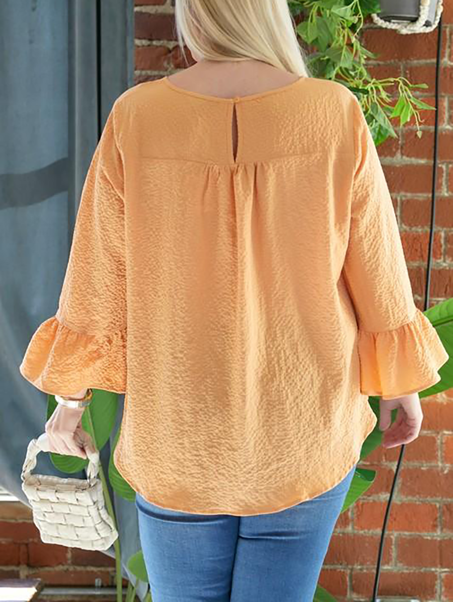 Leave You Speechless Top in Orange