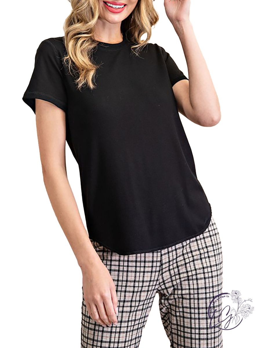 Closet Essential Basic Ribbed Tee