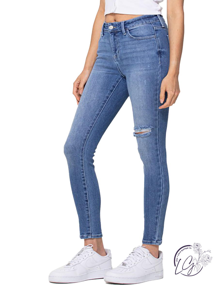 Lucy Mid-Rise Skinny by Cello Jeans