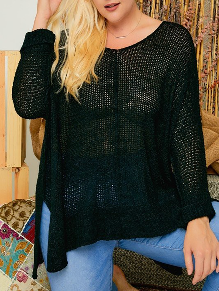 Curvy More to Say Knit Sweater